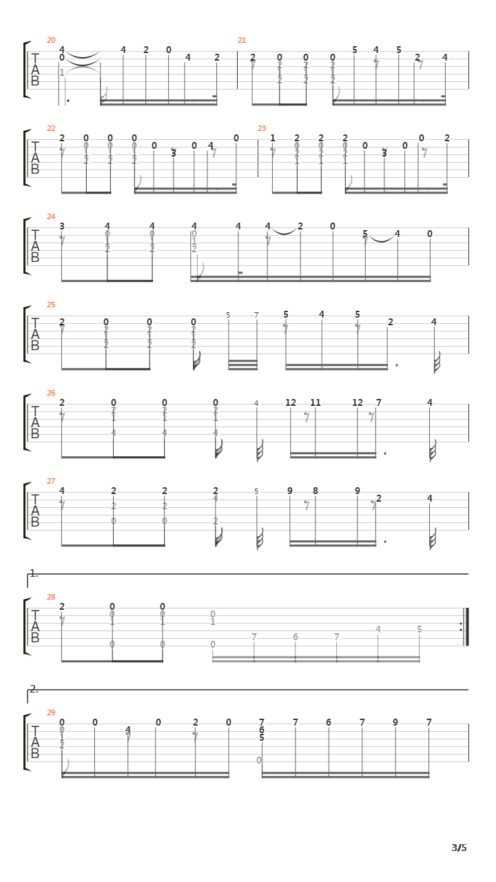 Opus 60 No 24 in E吉他谱