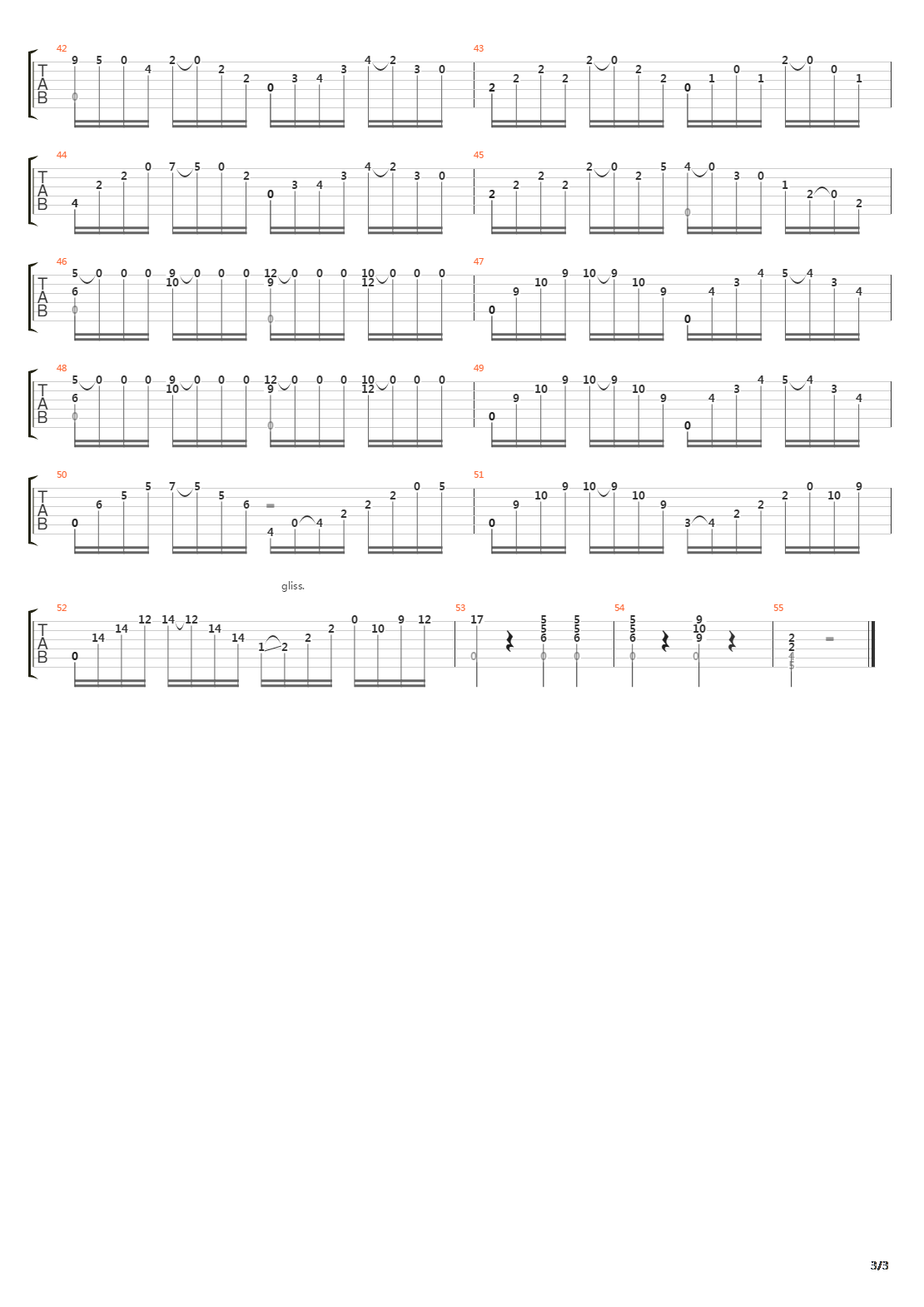 Opus 60 No 25 in A吉他谱