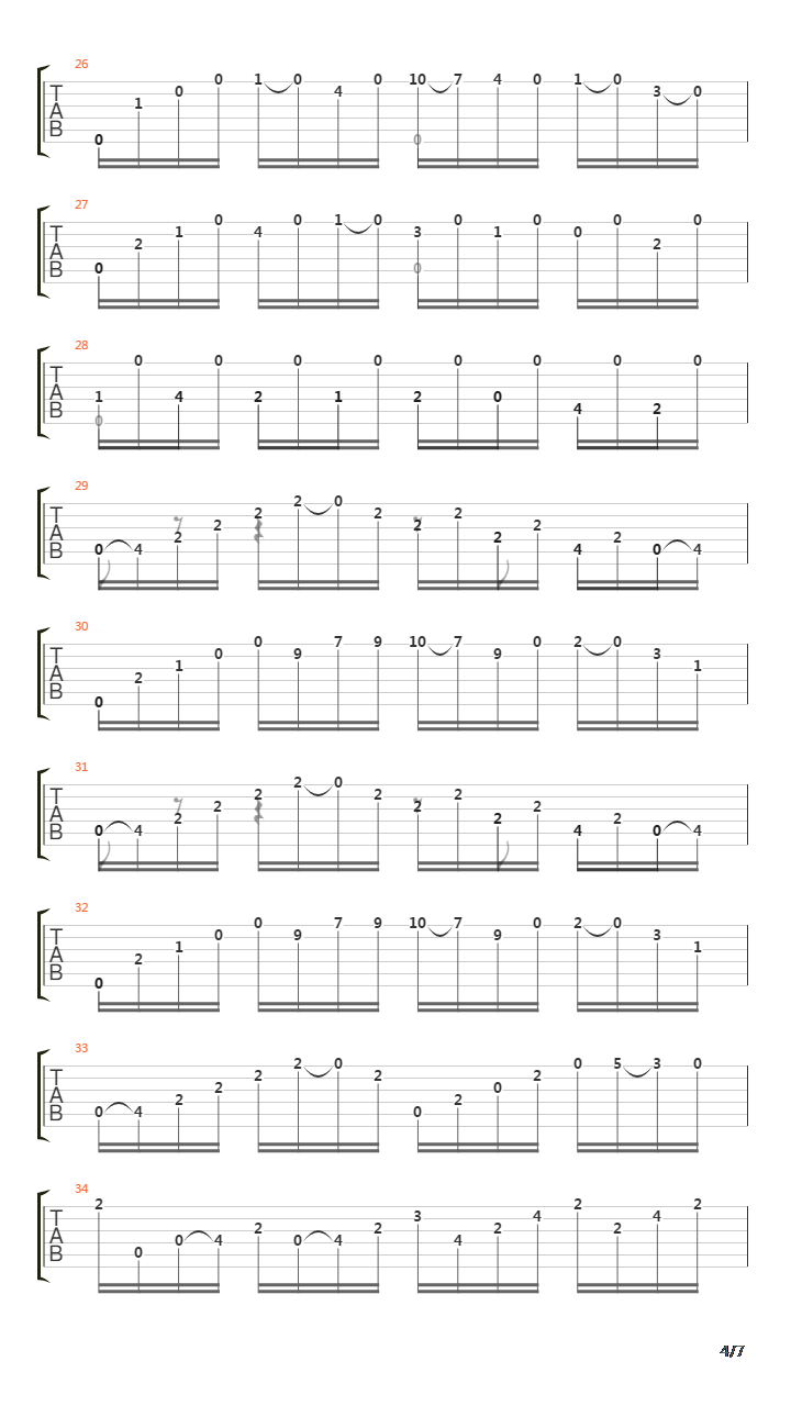 Opus 60 No 25 in A吉他谱