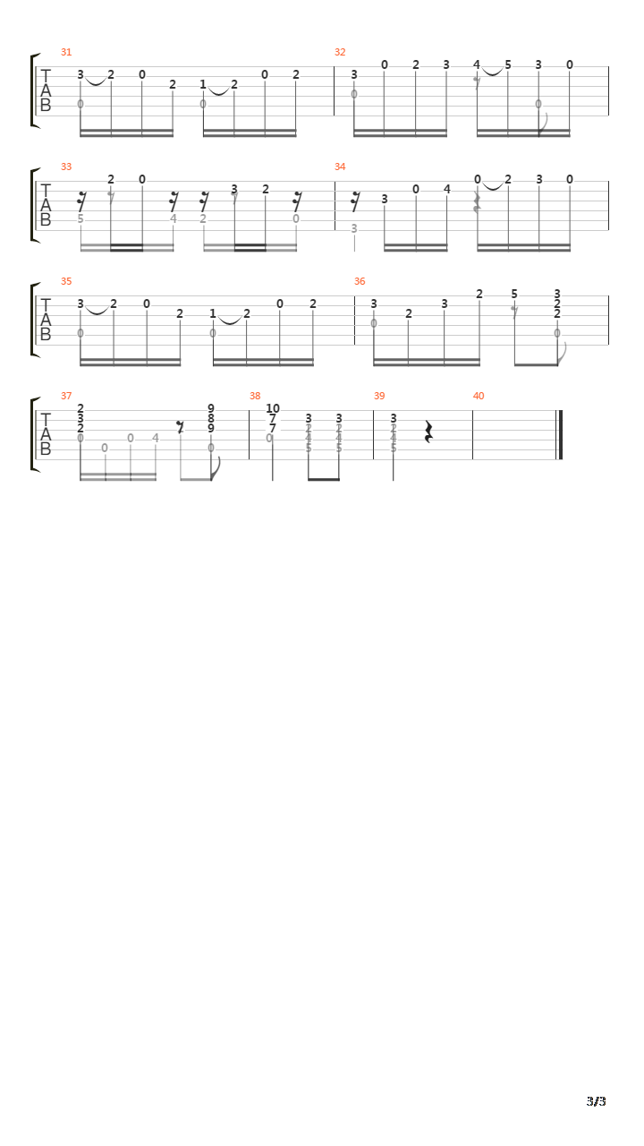 Opus 30 No 26 Allegro吉他谱