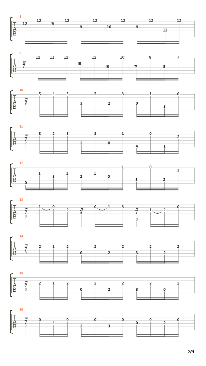 Opus 48 No 8吉他谱