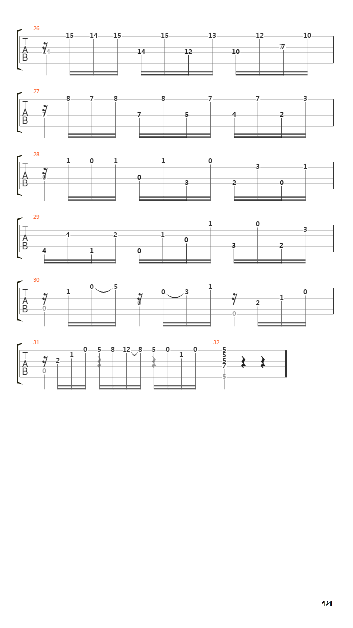 Opus 48 No 8吉他谱