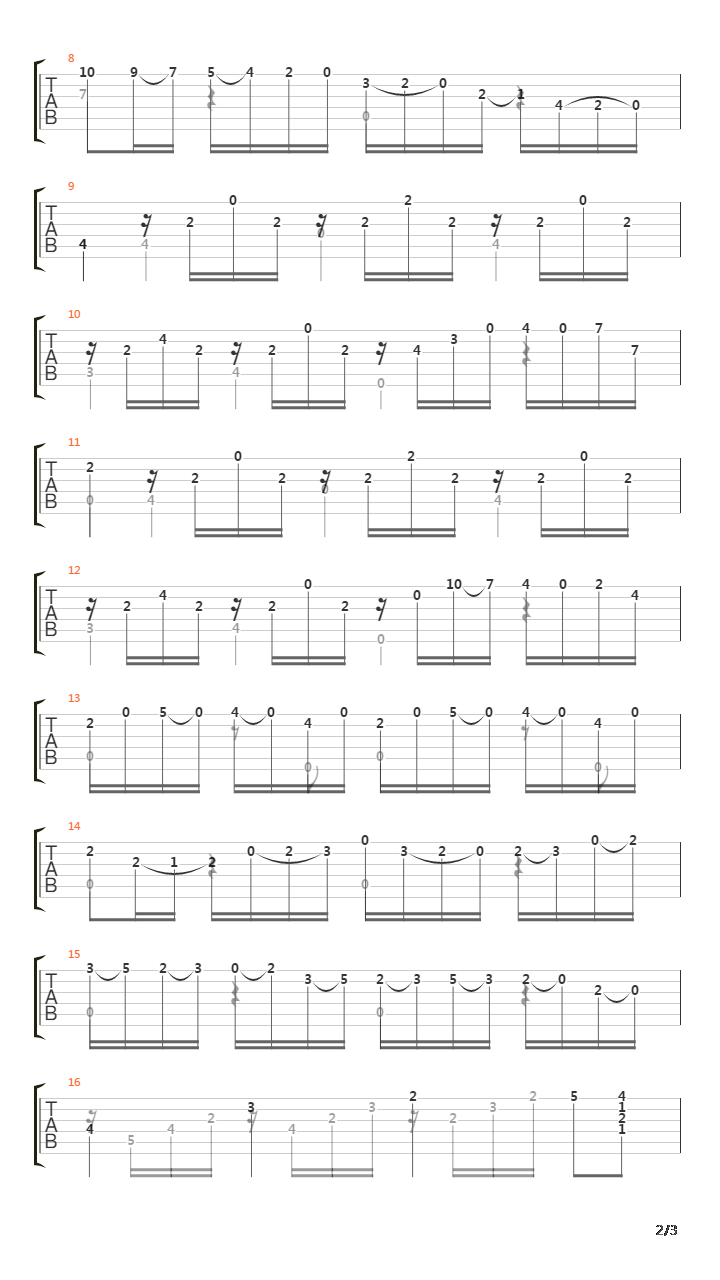 Opus 48 No 18吉他谱