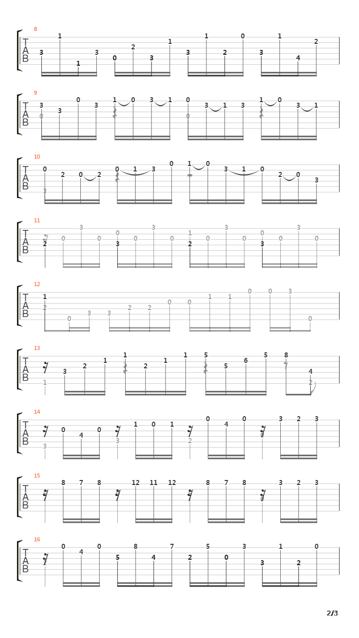 Opus 48 No 19吉他谱