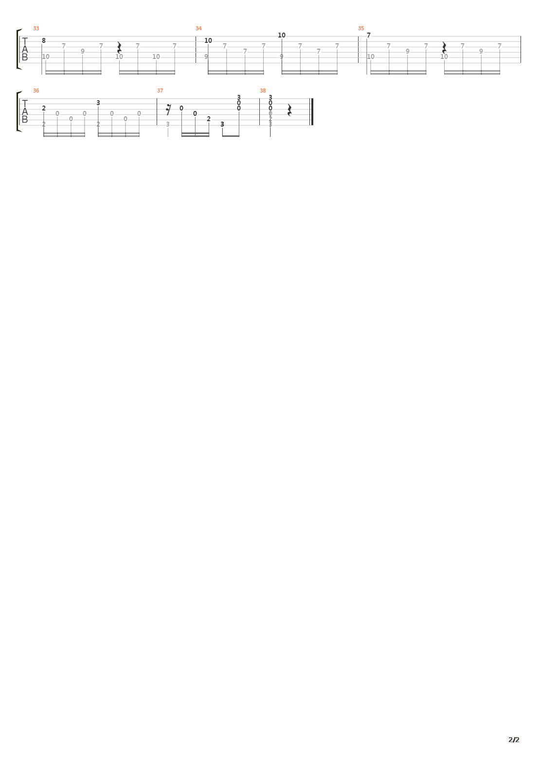 Opus 48 No 20吉他谱