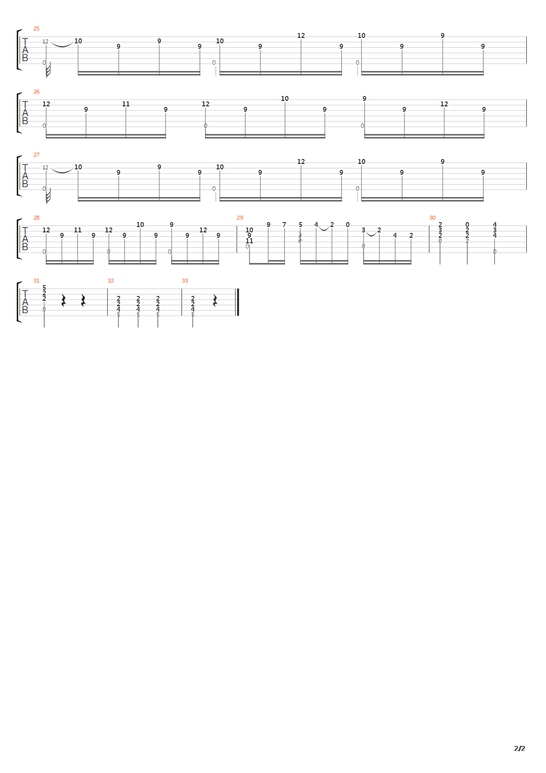 Opus 48 No 21吉他谱