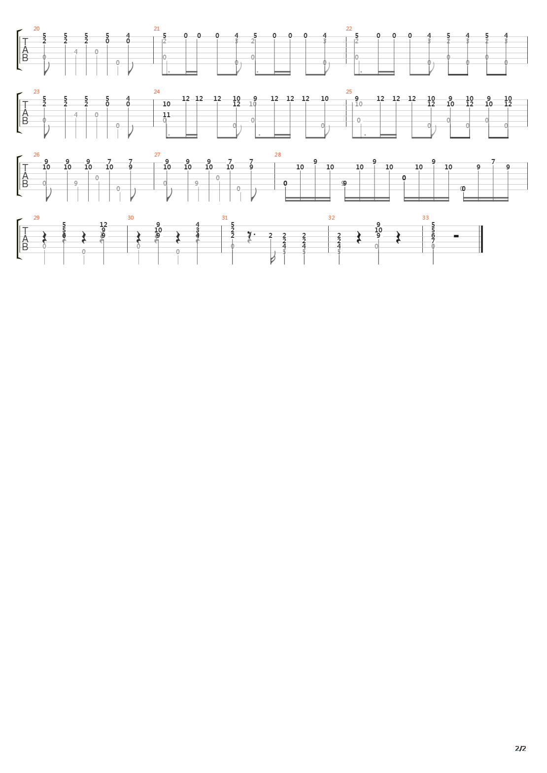 Opus 48 No 24吉他谱