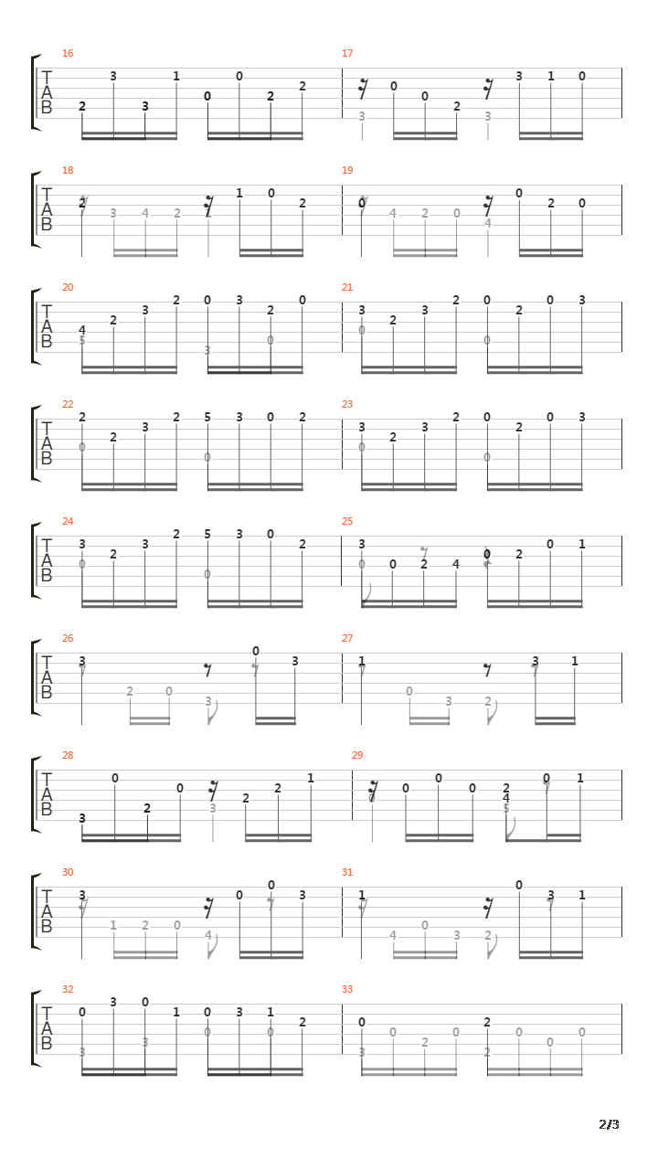 Opus 50 No 7吉他谱