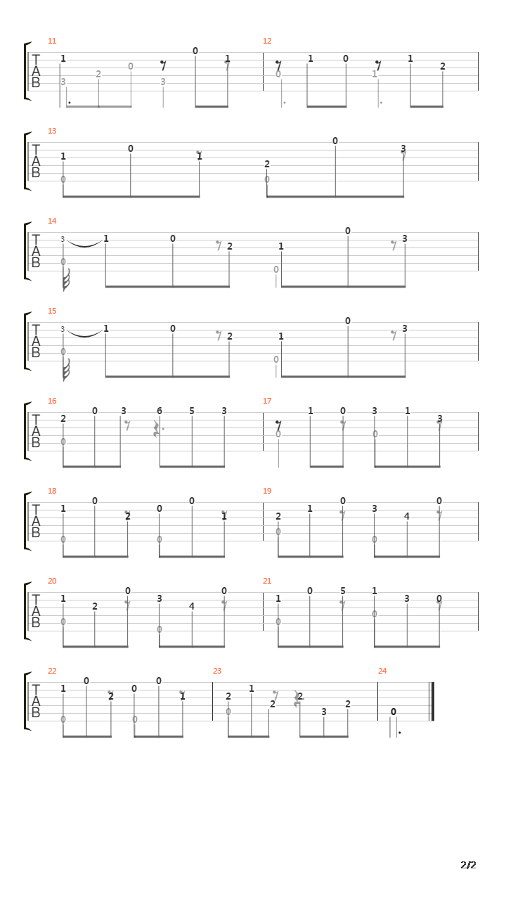 Opus 50 No 15吉他谱