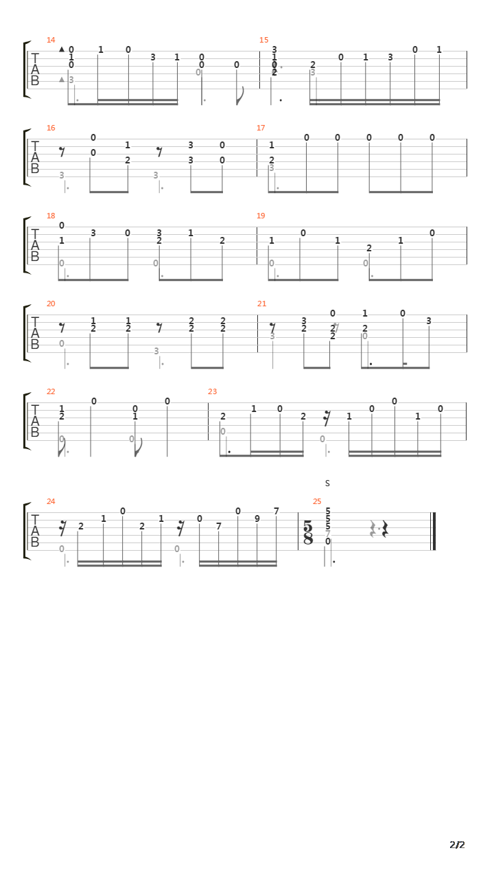 Opus 50 No 23 (Etude)吉他谱