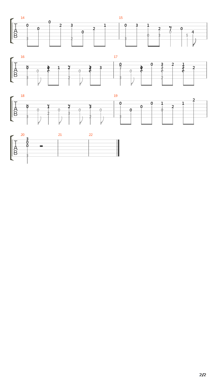 Opus 51 No 4 Maestoso吉他谱