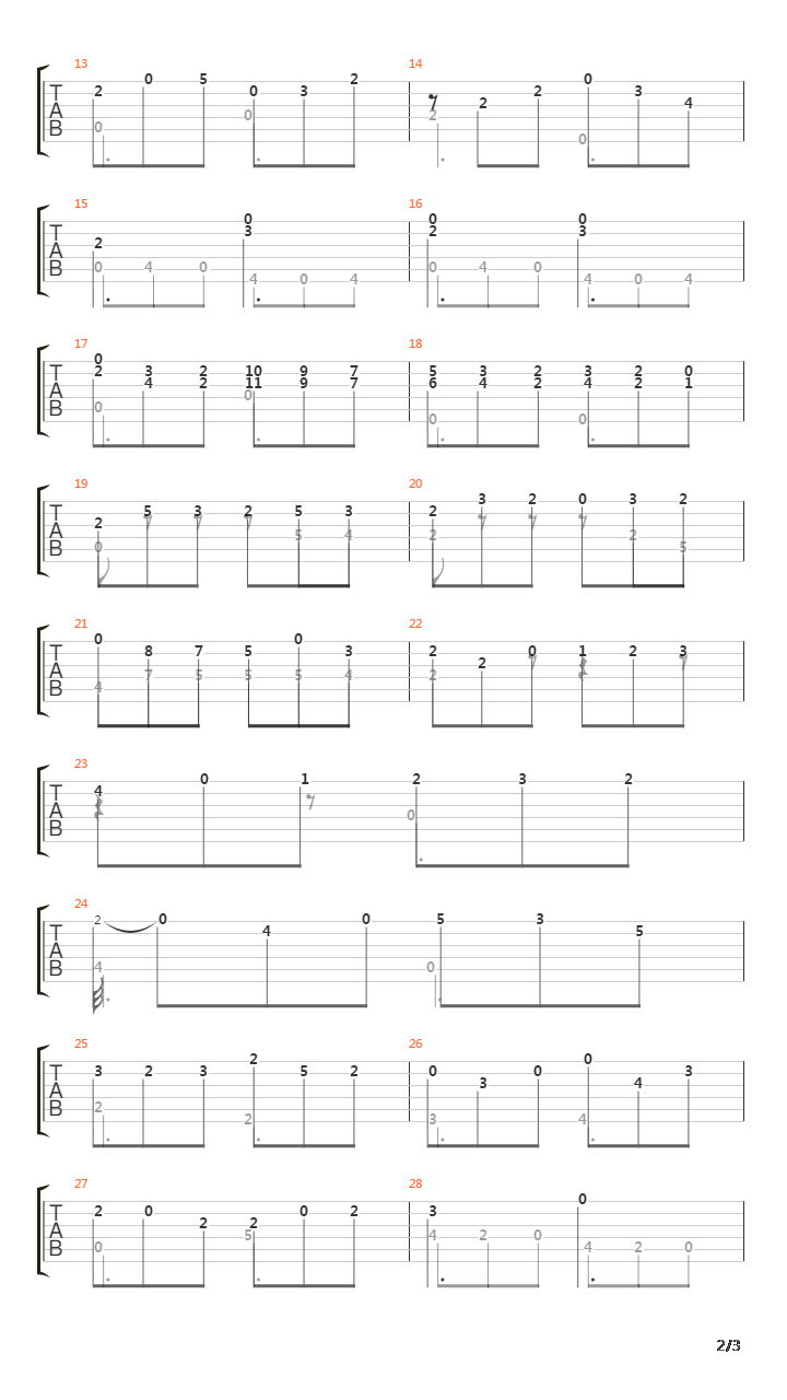 Opus 51 No 6 Grazioso吉他谱