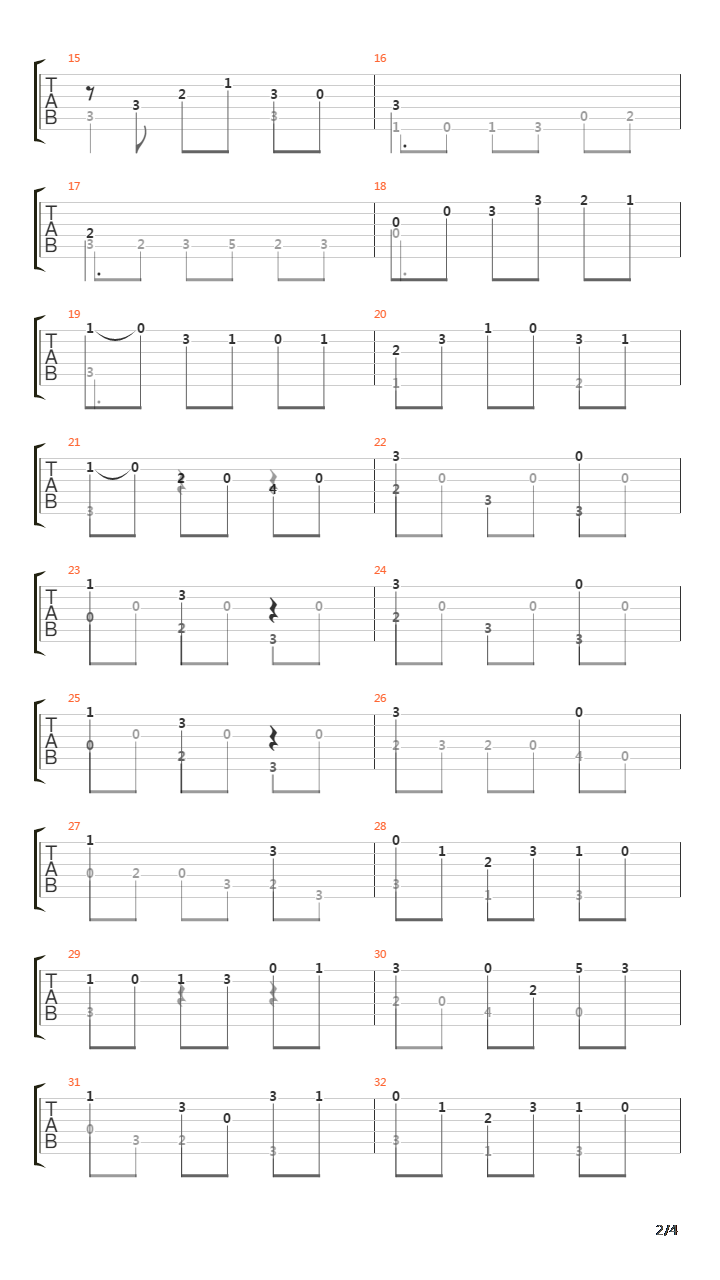 Opus 51 No 13 Allegretto吉他谱