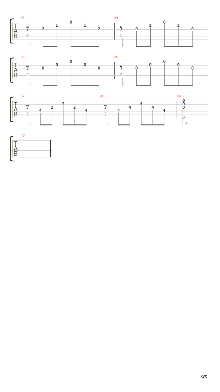 Opus 100 No 2吉他谱