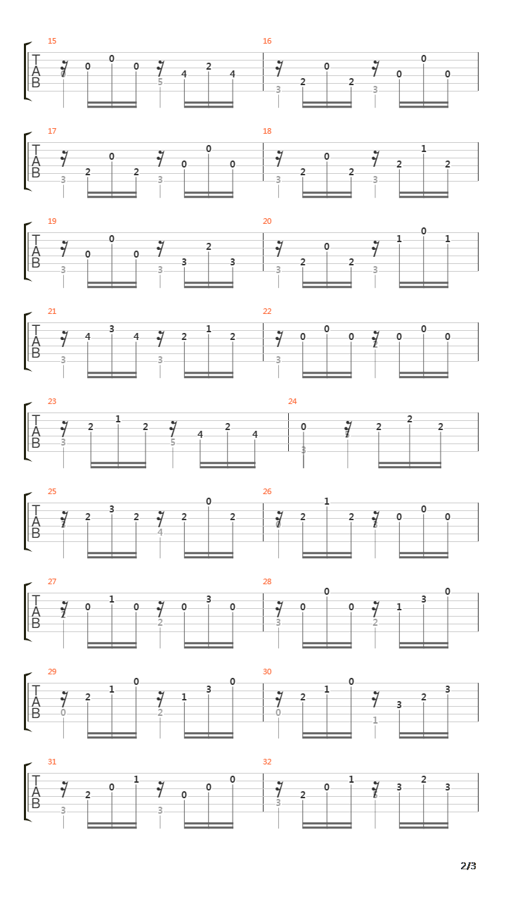 Opus 100 No 10吉他谱