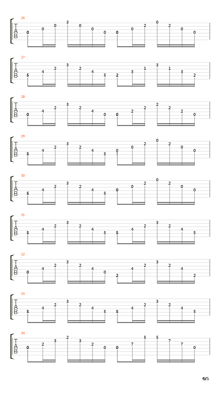 Opus 100 No 14吉他谱