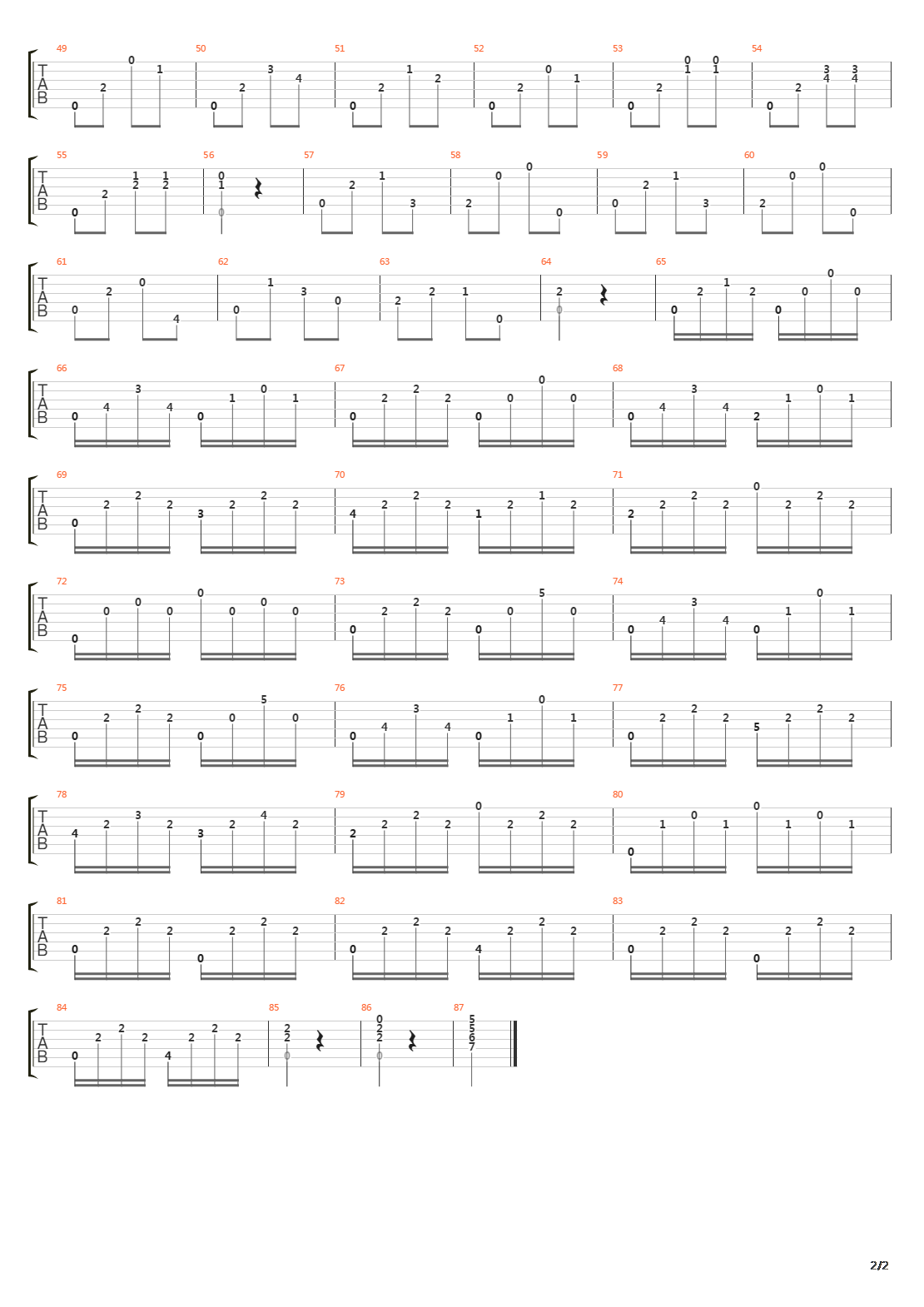 Opus 100 No 15吉他谱