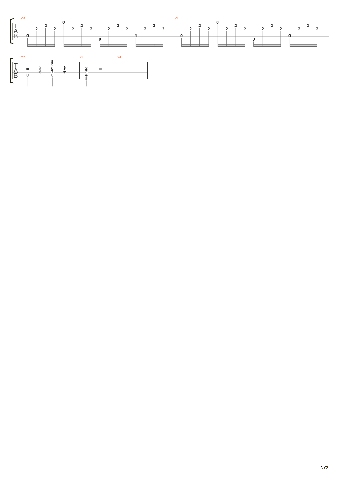 Opus 100 No 23吉他谱