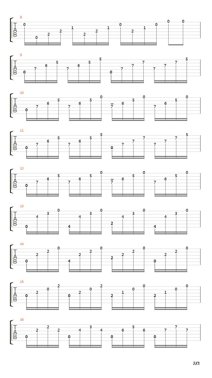 Opus 100 No 23吉他谱