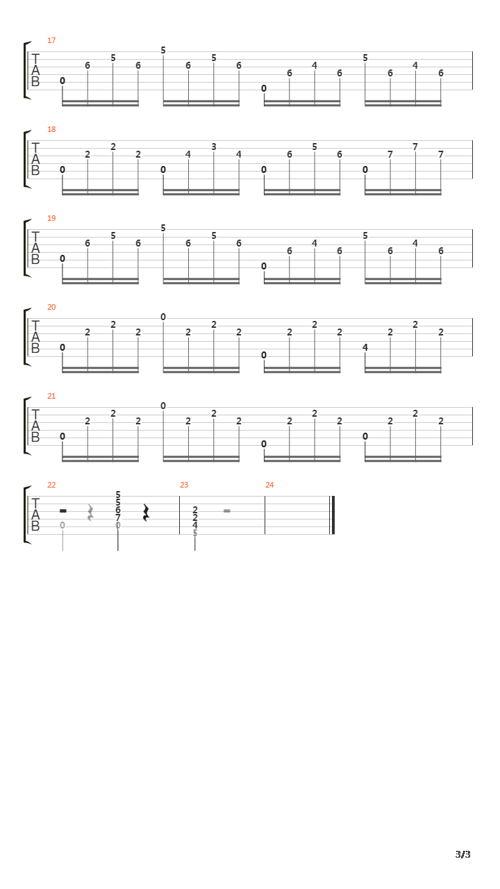 Opus 100 No 23吉他谱