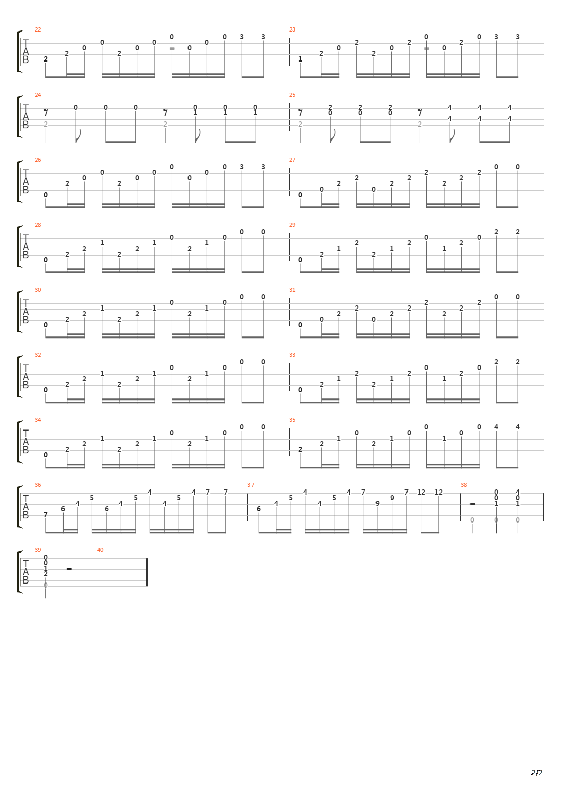 Opus 100 No 24吉他谱