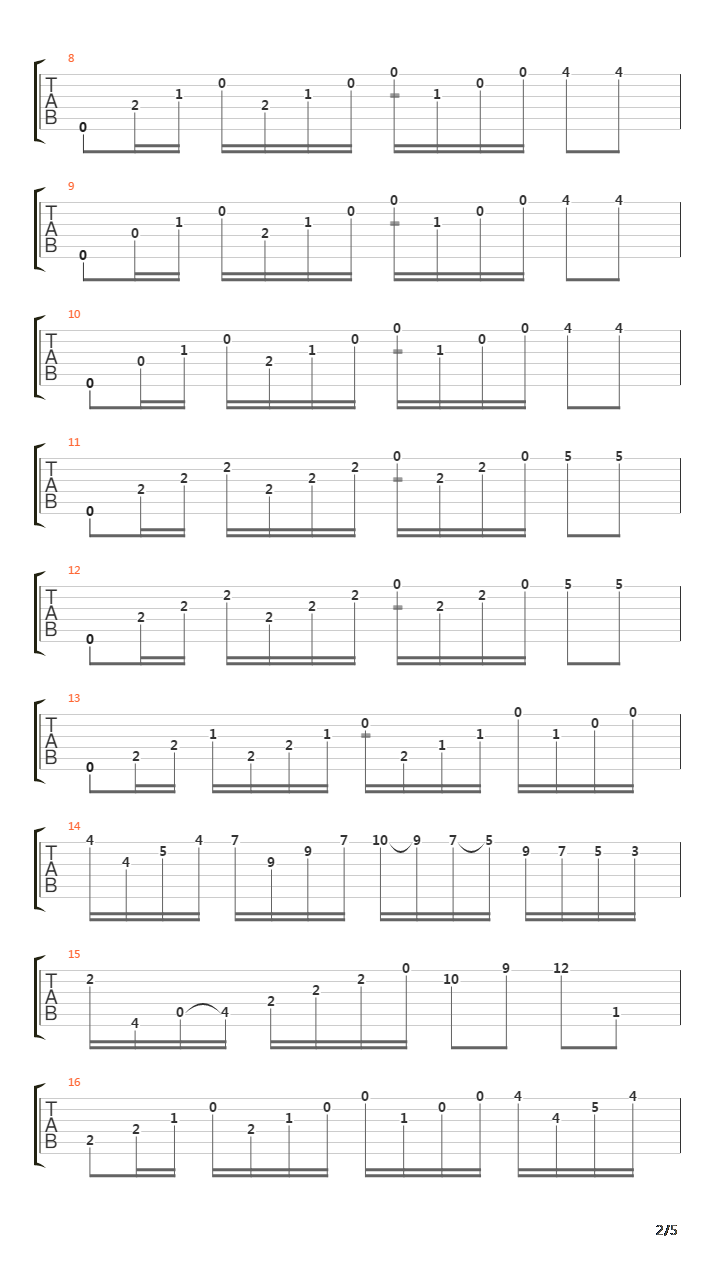 Opus 100 No 24吉他谱