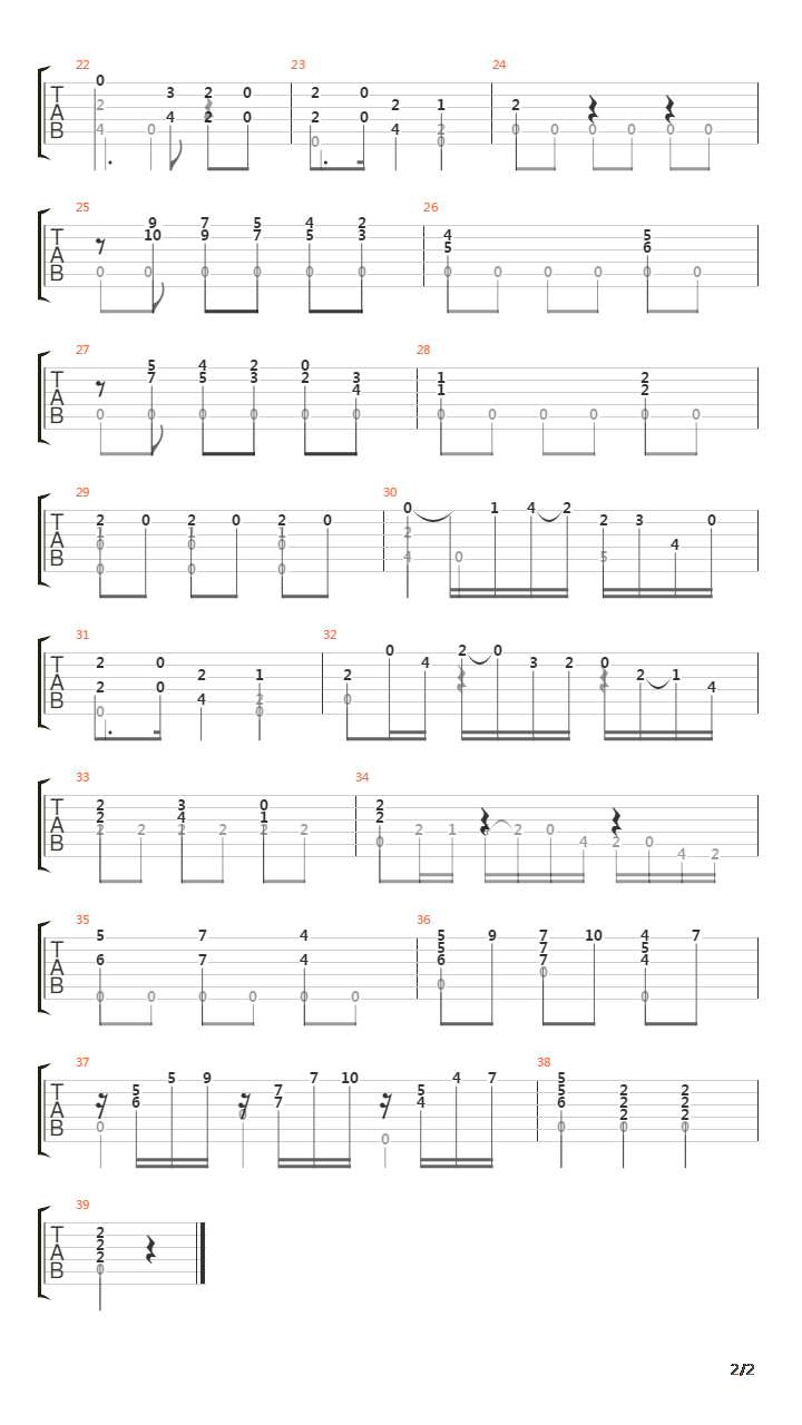 Opus 139 No 5吉他谱