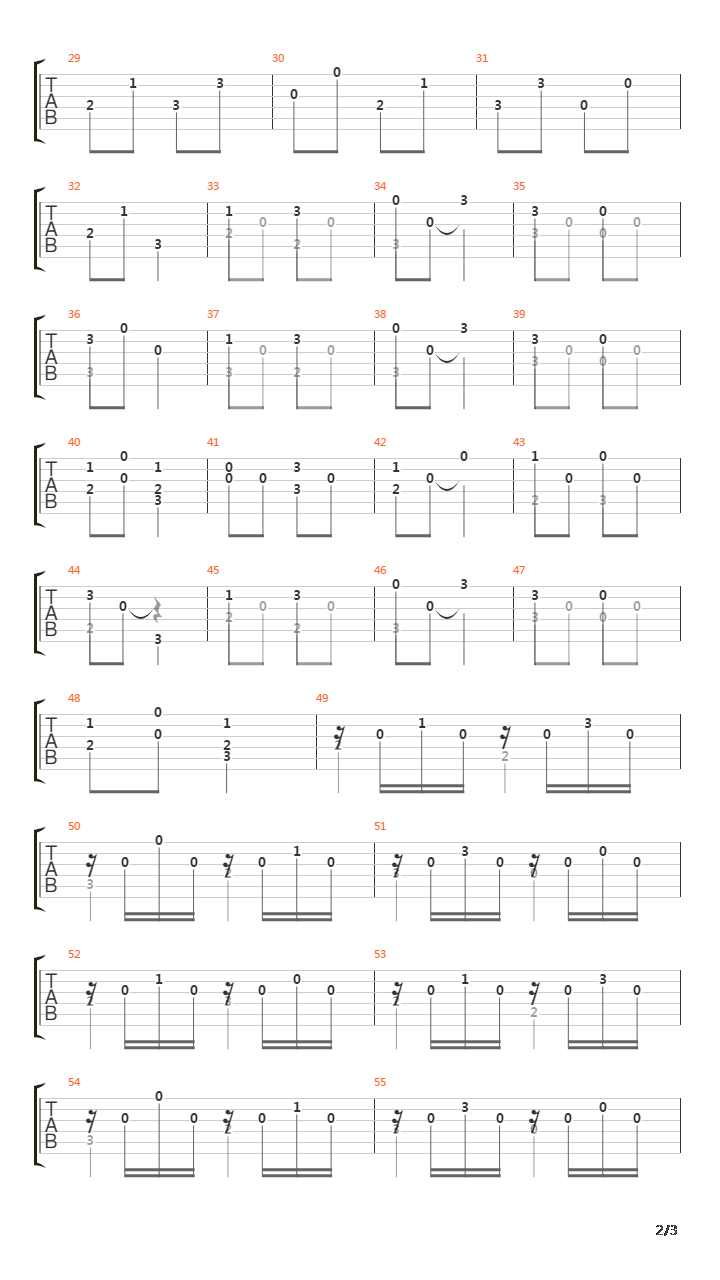 Theme Varie吉他谱