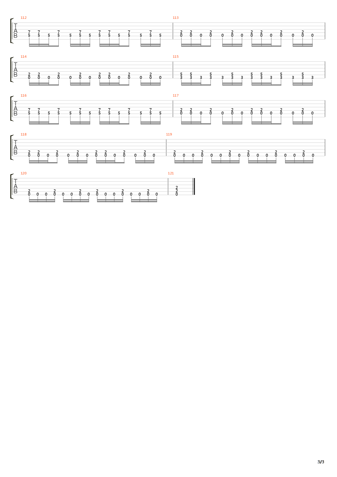 Satura吉他谱