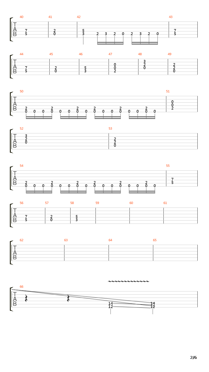 Satura吉他谱