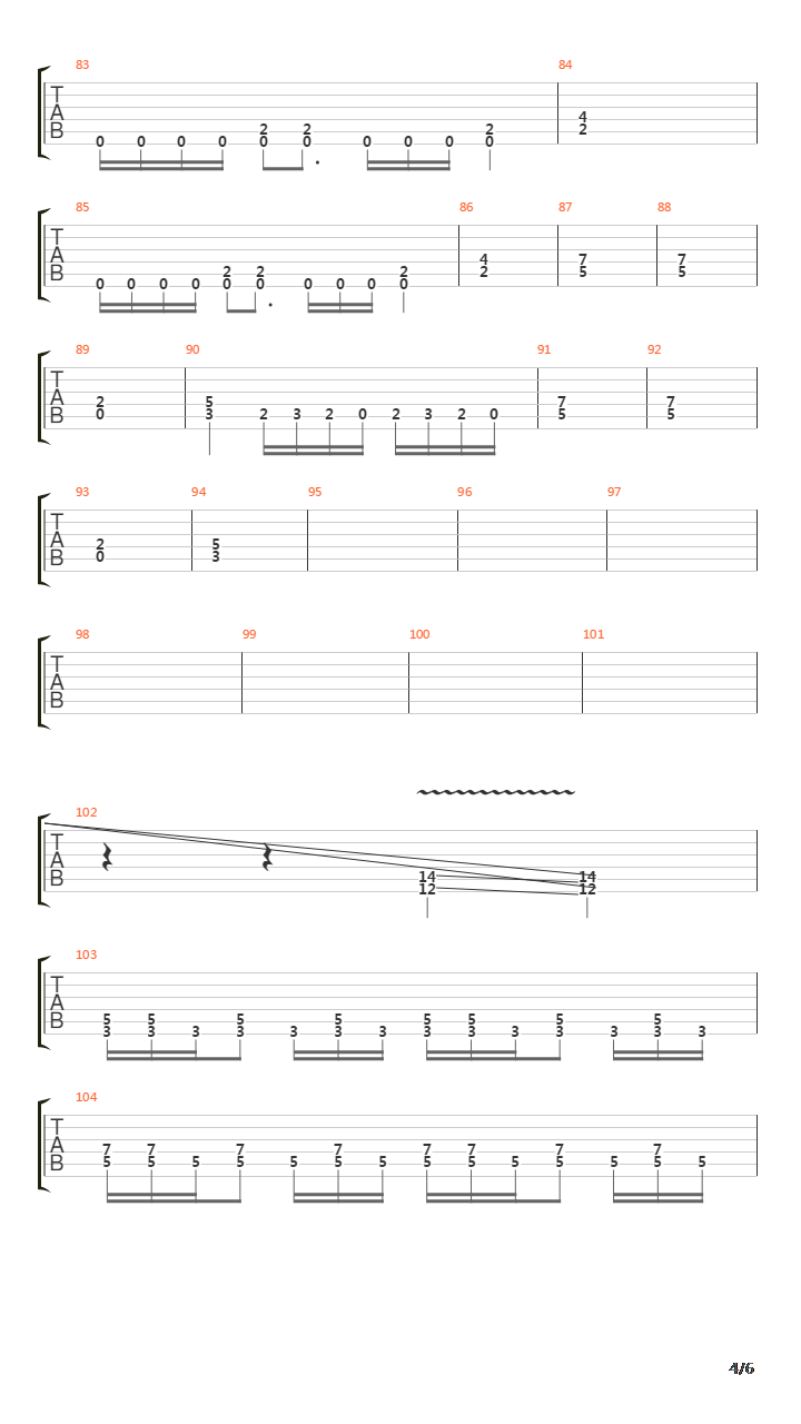 Satura吉他谱