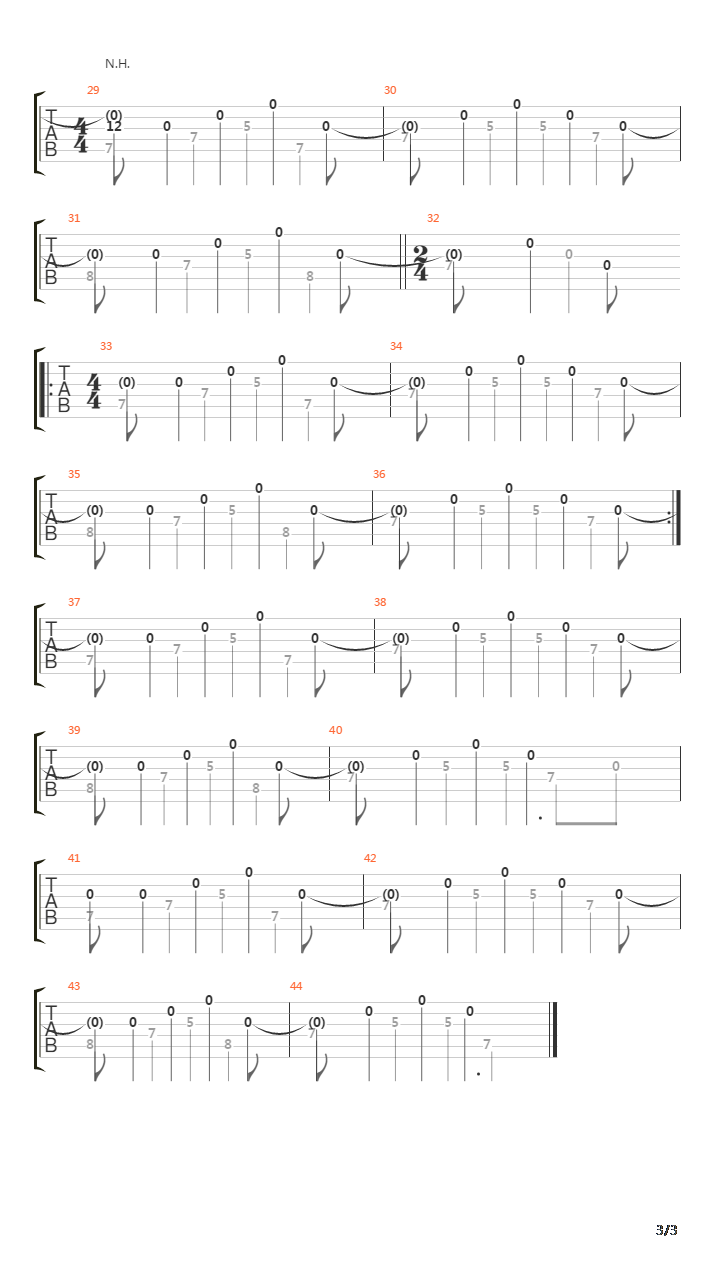 Lenono吉他谱