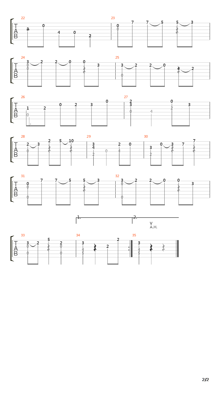 Opus 7 No 3 Waltz吉他谱