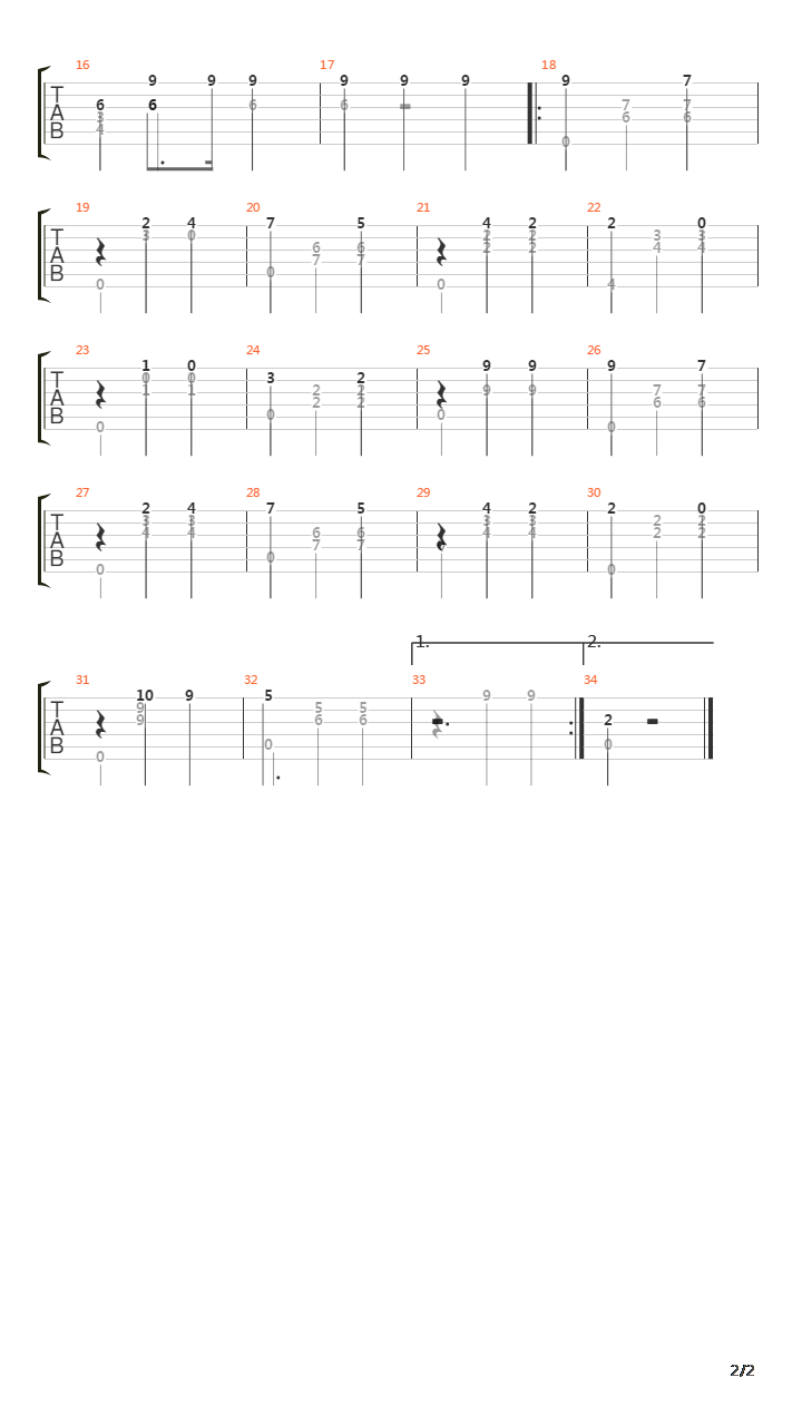 Opus 7 No 5 Waltz吉他谱