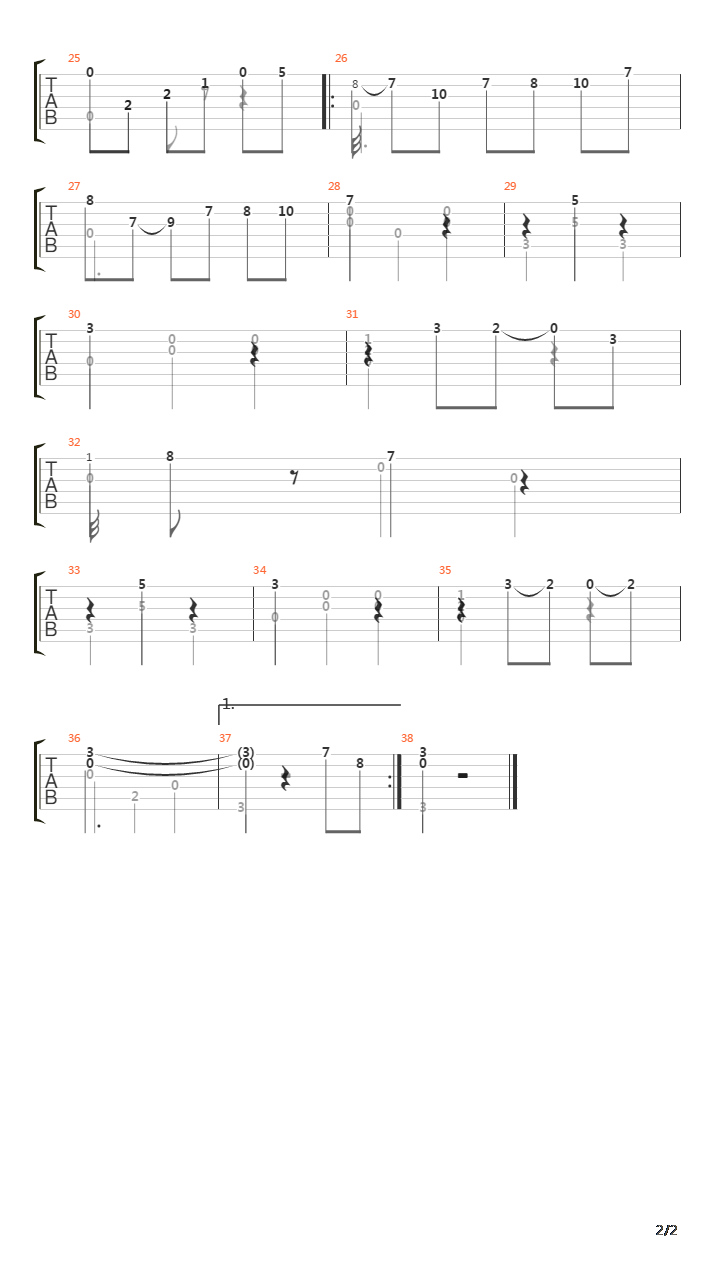 Opus 7 No 11 Waltz吉他谱