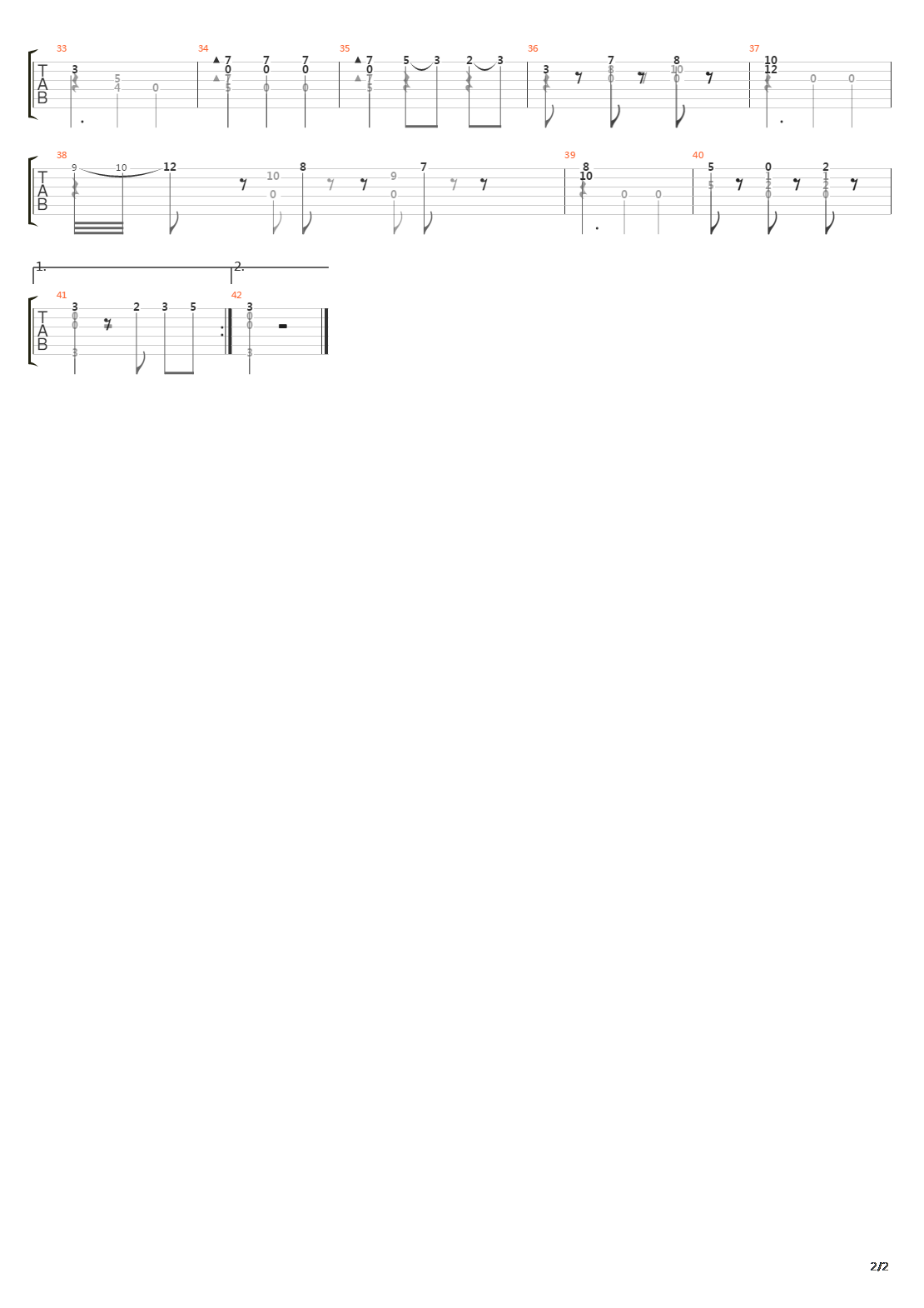 Opus 7 No 13 Waltz吉他谱