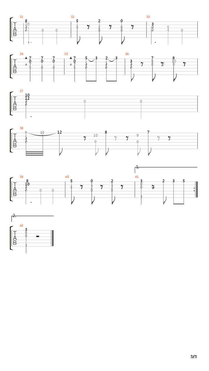 Opus 7 No 13 Waltz吉他谱