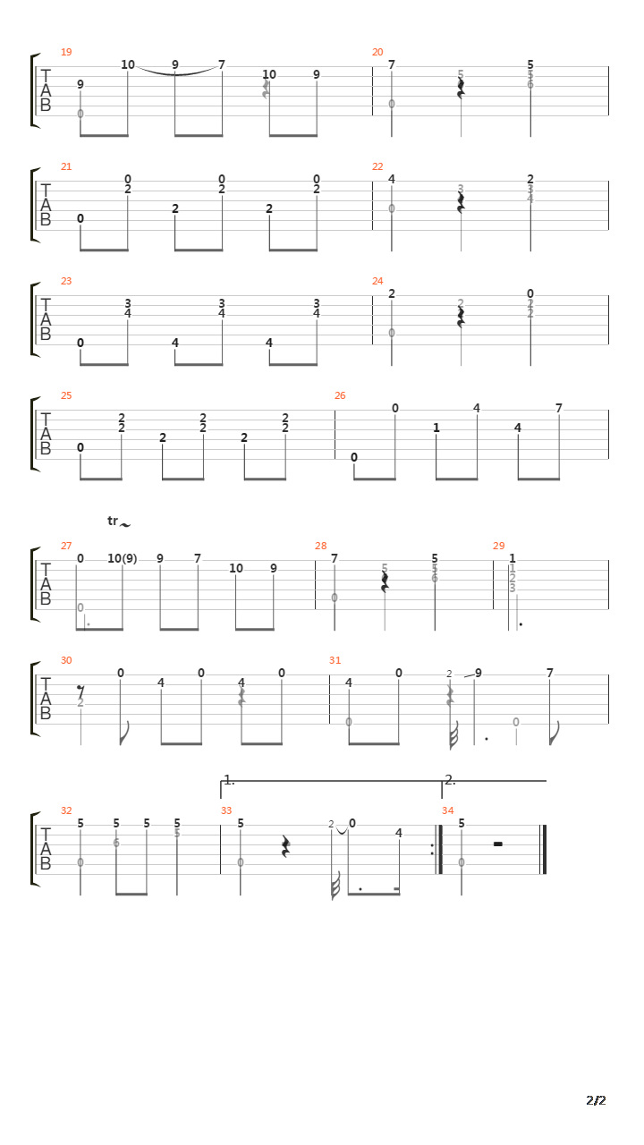 Opus 7 No 16 Waltz吉他谱