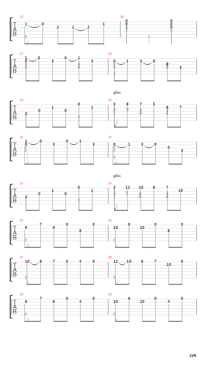 Opus 38 No 2吉他谱