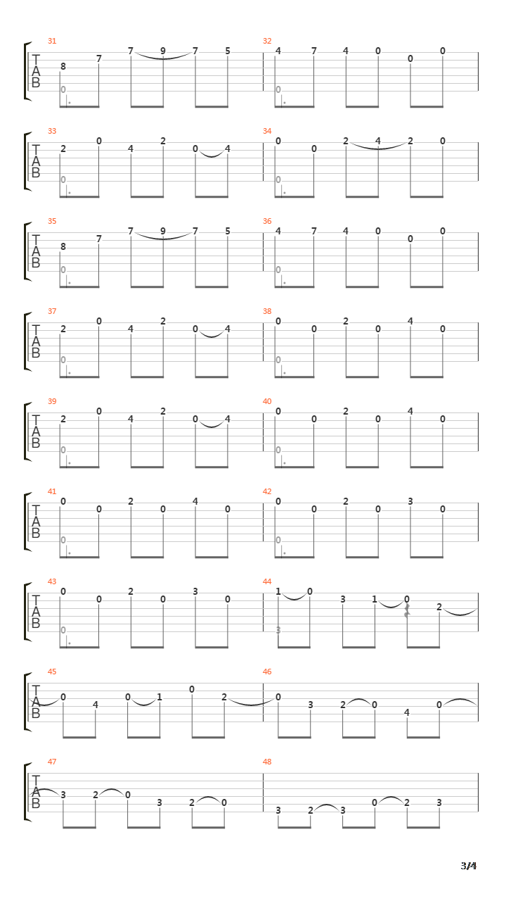 Opus 38 No 2吉他谱