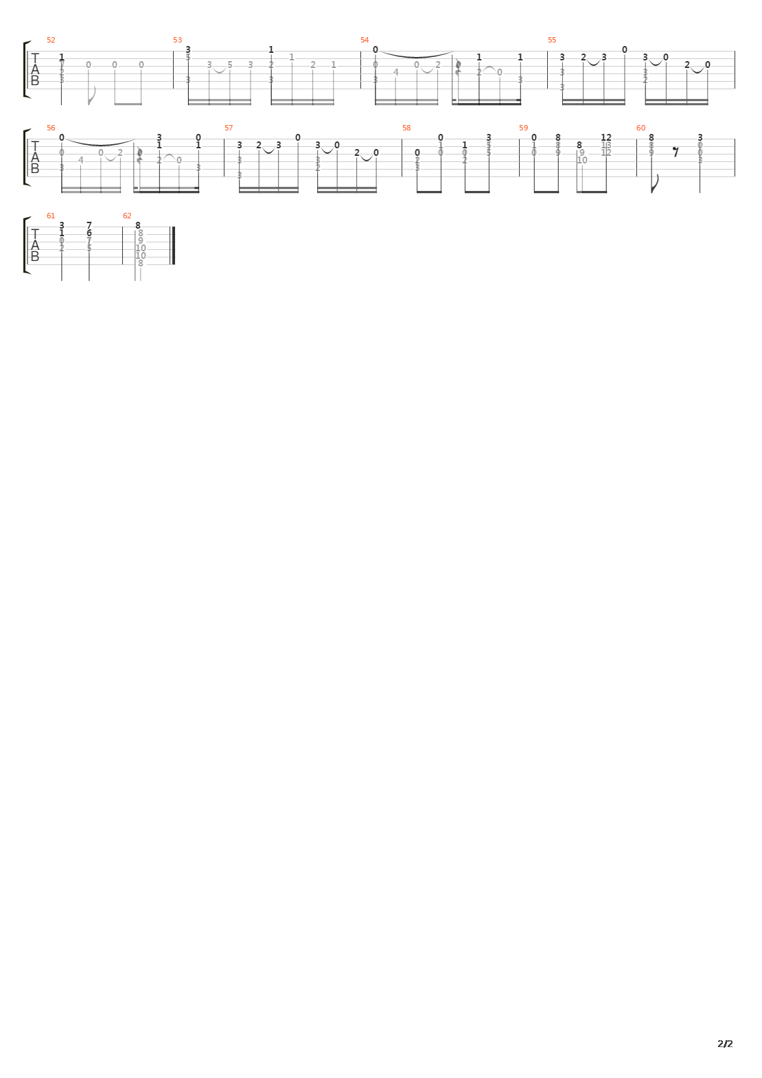 Opus 38 No 17吉他谱