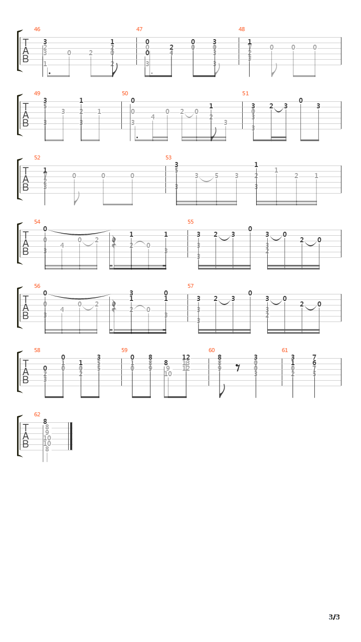 Opus 38 No 17吉他谱