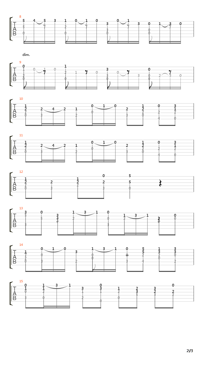 Opus 38 No 18吉他谱