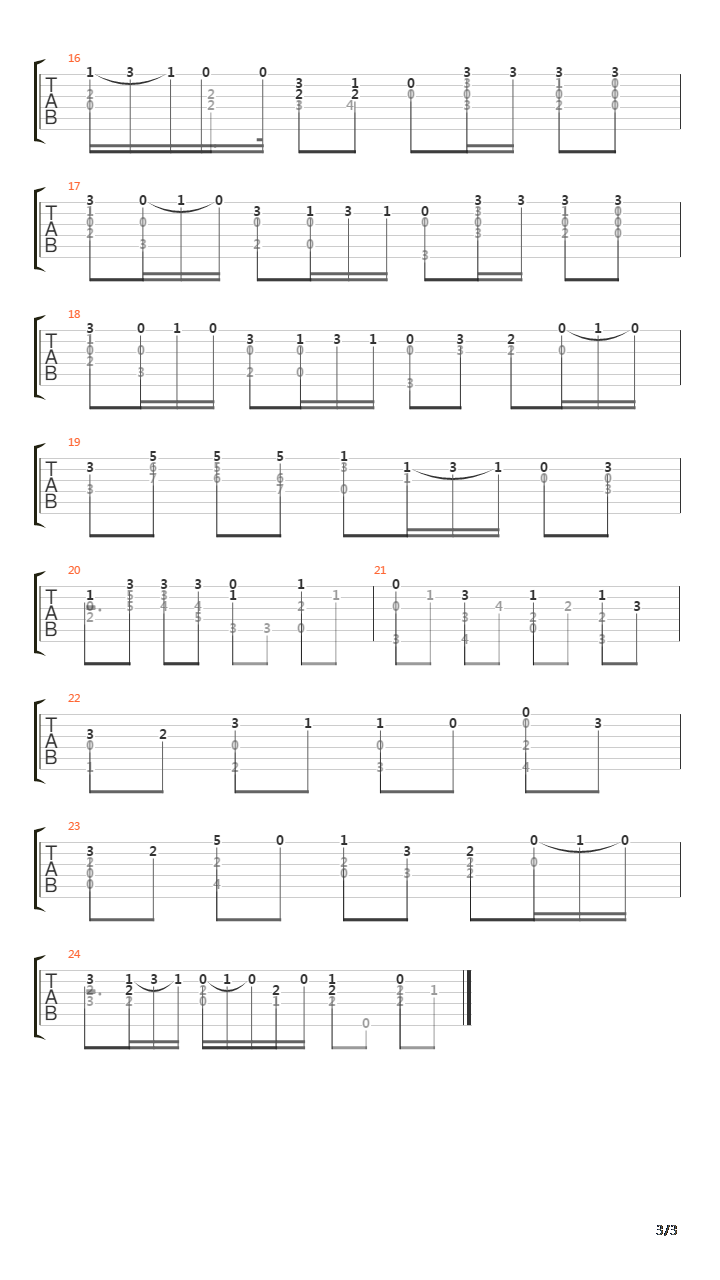 Opus 38 No 18吉他谱