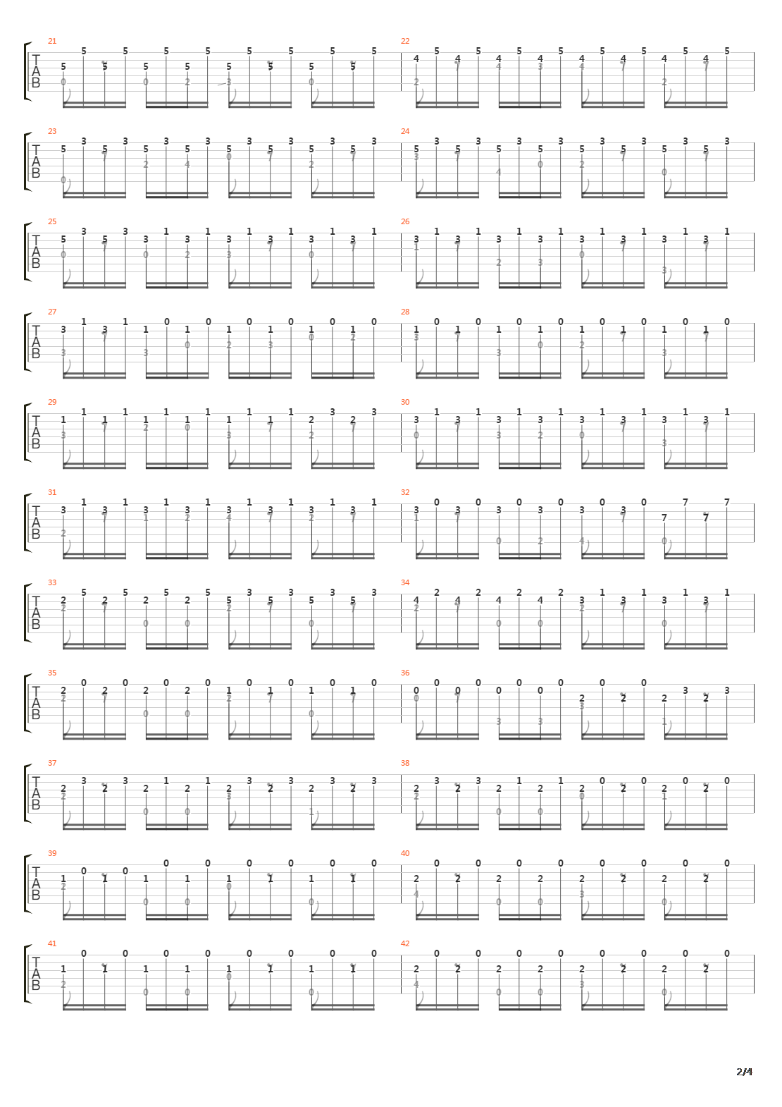 Opus 38 No 22吉他谱