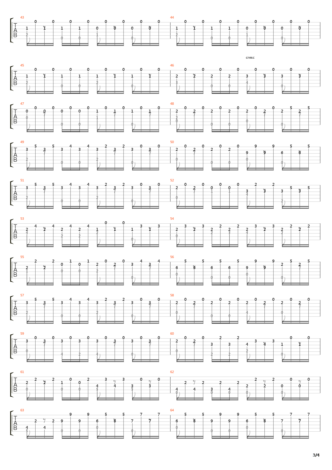 Opus 38 No 22吉他谱