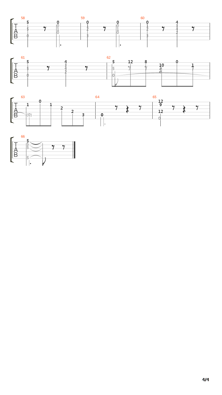 Opus 38 No 25吉他谱