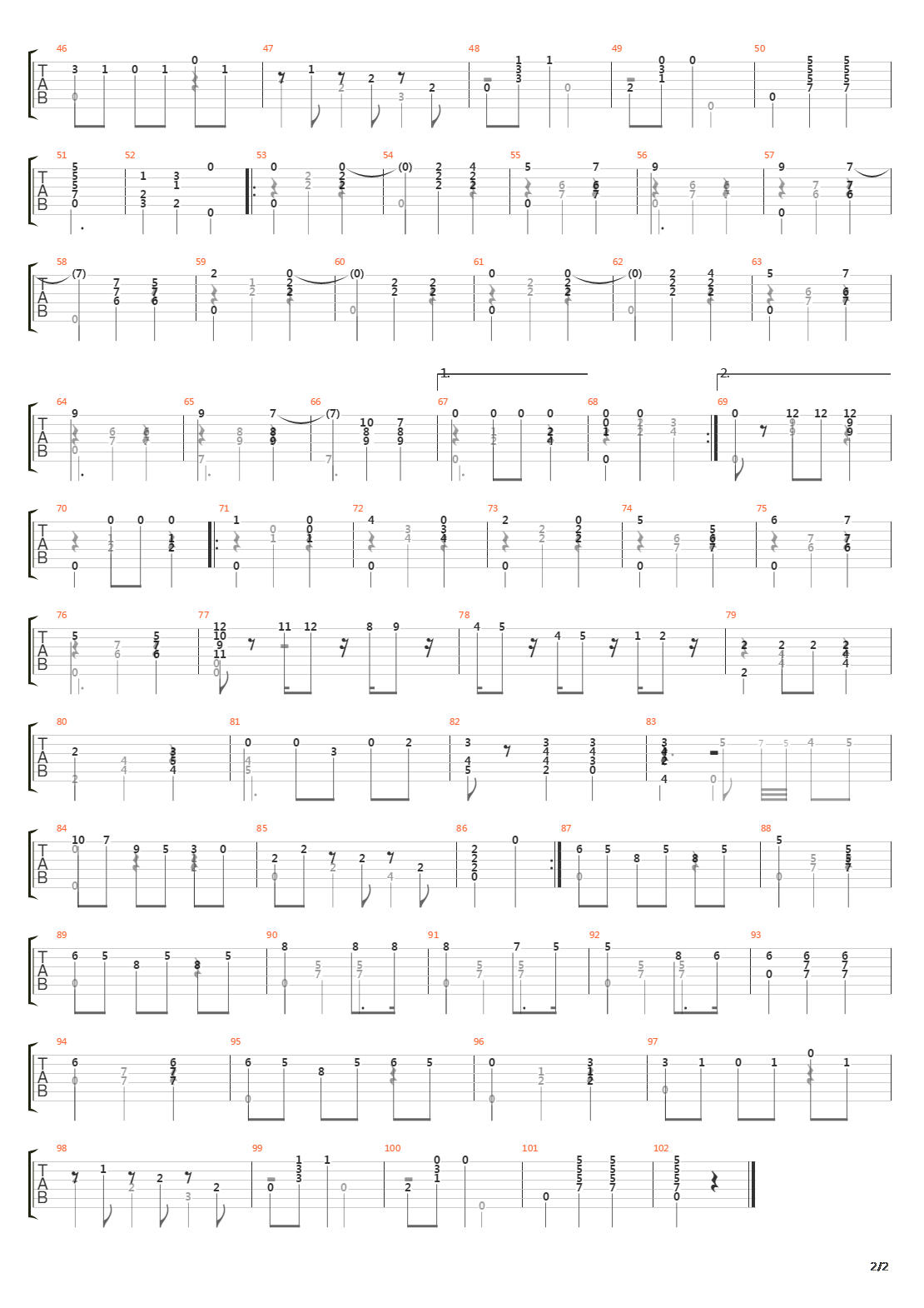 Opus 41 No 04吉他谱