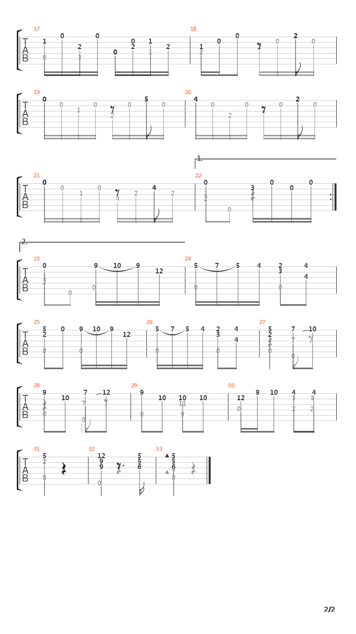 Opus 51 No 3吉他谱