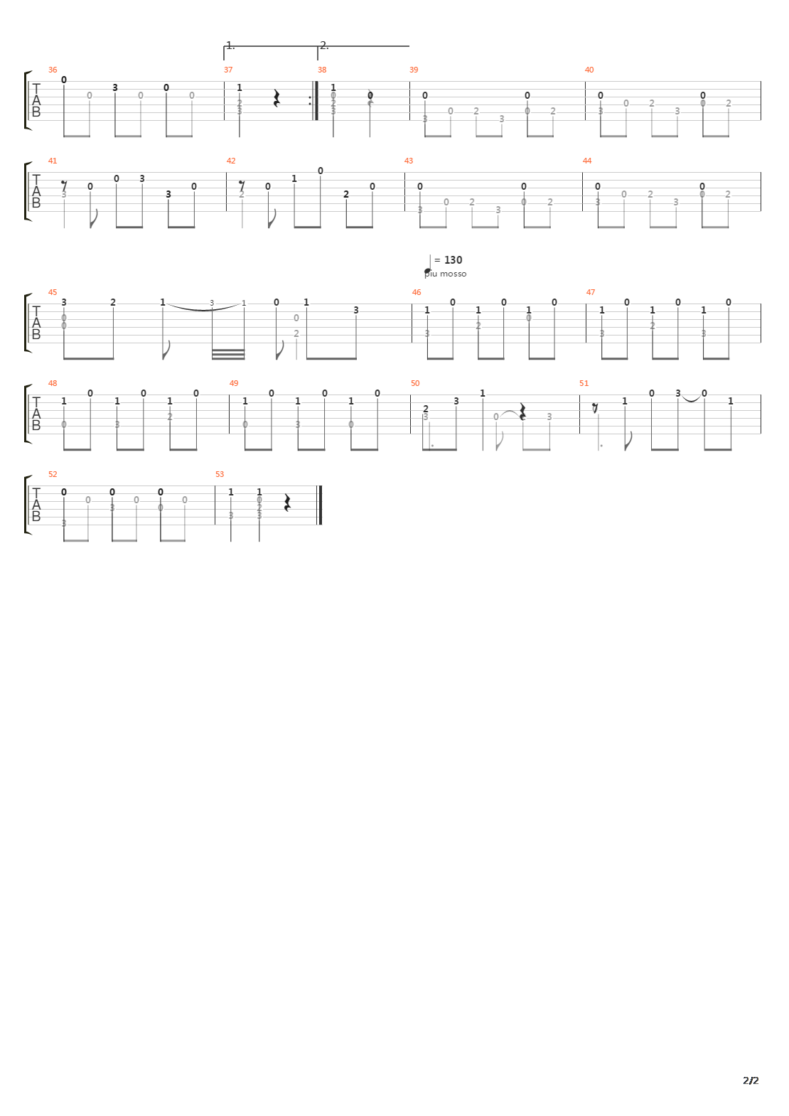 Opus 51 No 5吉他谱